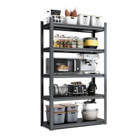 72"H 5 Tier Metal Shelves for Storage Garage Shelving 2000LBS Heavy Duty Storage Shelves Adjustable Garage Shelf Industrial Shelving Unit Storage